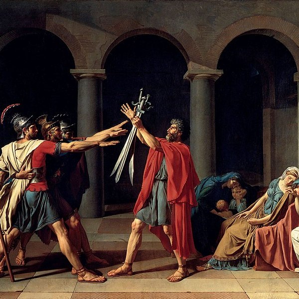Jacques-Louis David, Il giuramento degli Orazi, 1784-1785