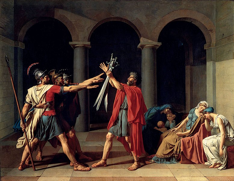 Jacques-Louis David, Il giuramento degli Orazi, 1784-1785