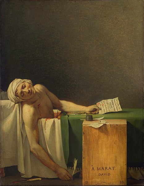 Jacques-Louis David, La morte di Marat, 1793
