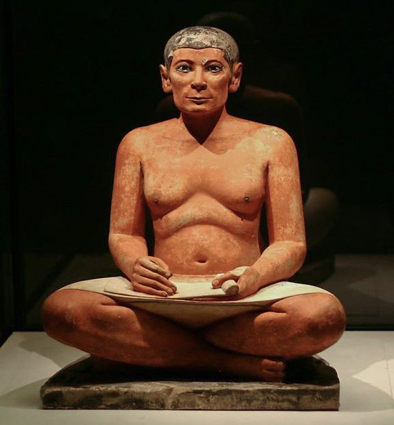 Statua di scriba seduto, 2600-2350 a.C.