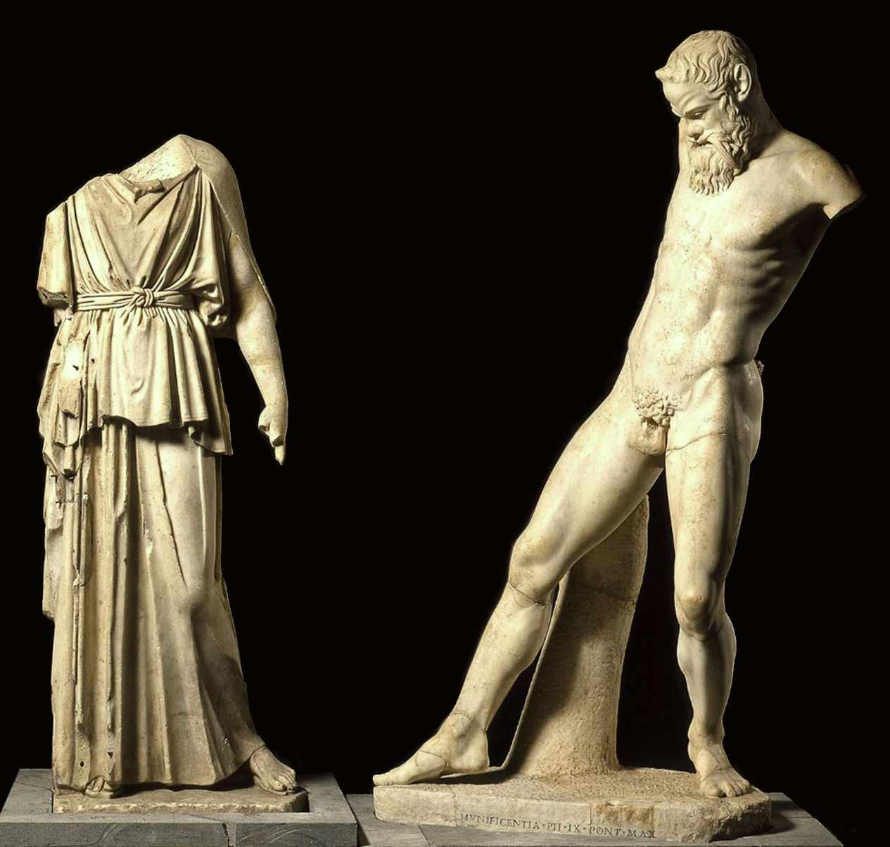 Mirone, Athena e Marsia, 450 a.C. c.ca (copia romana del I sec a.C.)