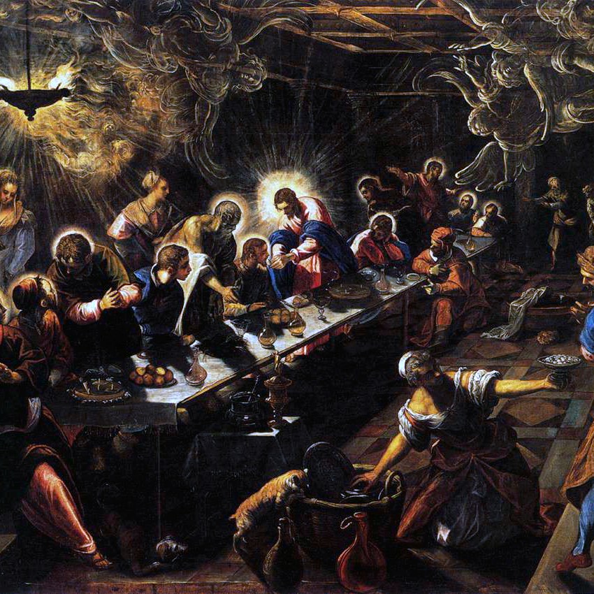 Jacopo Tintoretto, Ultima cena, 1592-1594
