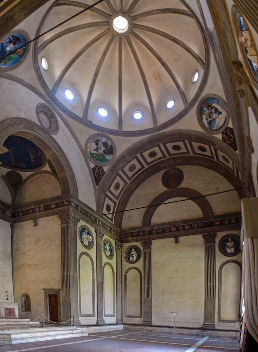 Flippo Brunelleschi, Cappella Pazzi, interno, 1441