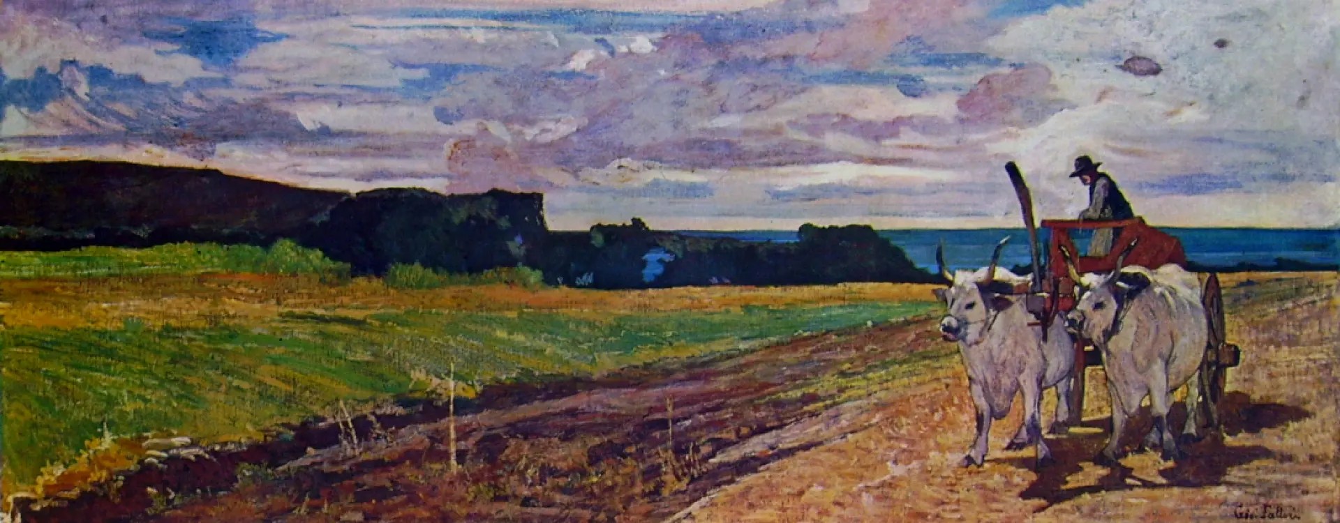 Giovanni Fattori, Buoi al carro, 1867-1870