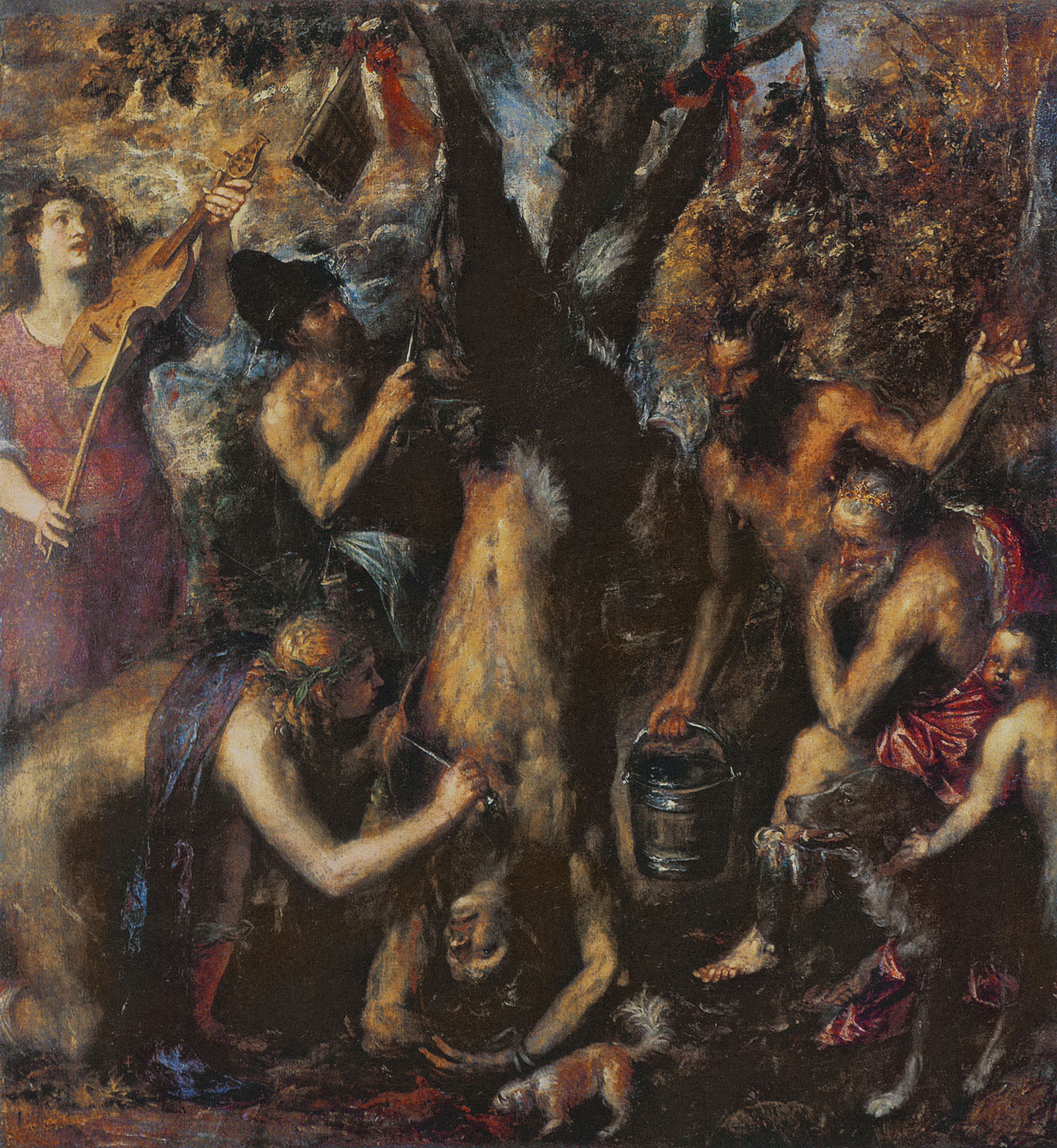 Tiziano Vecellio, Punizione di Marsia, 1570-1576
