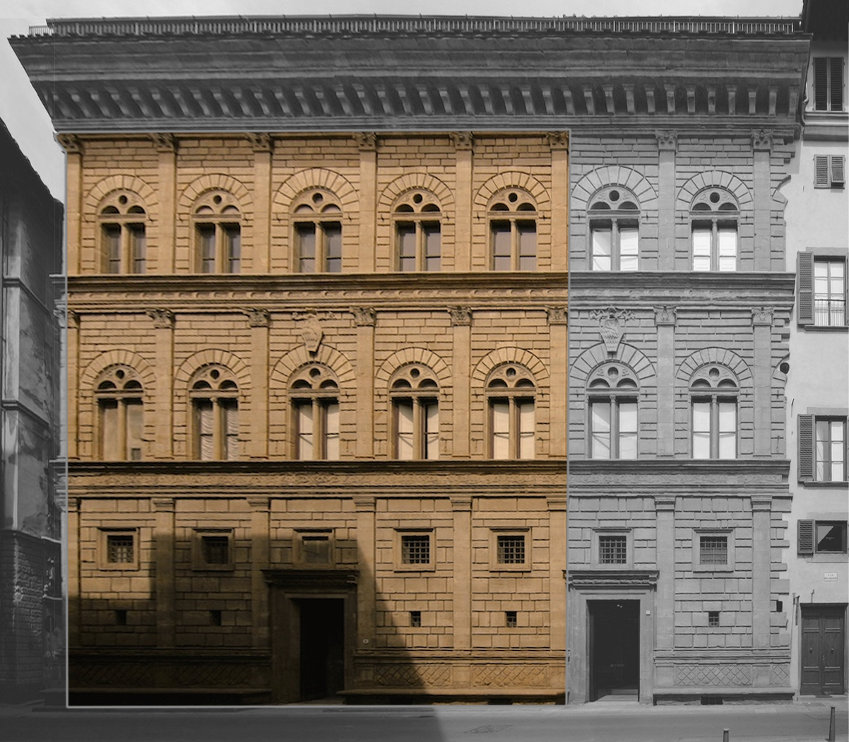 Leon Battista Alberti, Travata ritmica di Palazzo Rucellai, dopo il 1452