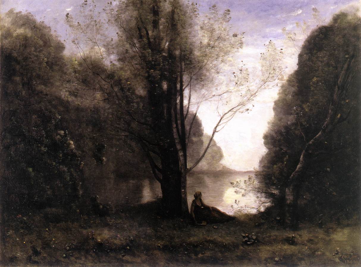 Jean-Baptiste Camille Corot, La solitudine dicordo di Vigen, Limousin, 1866