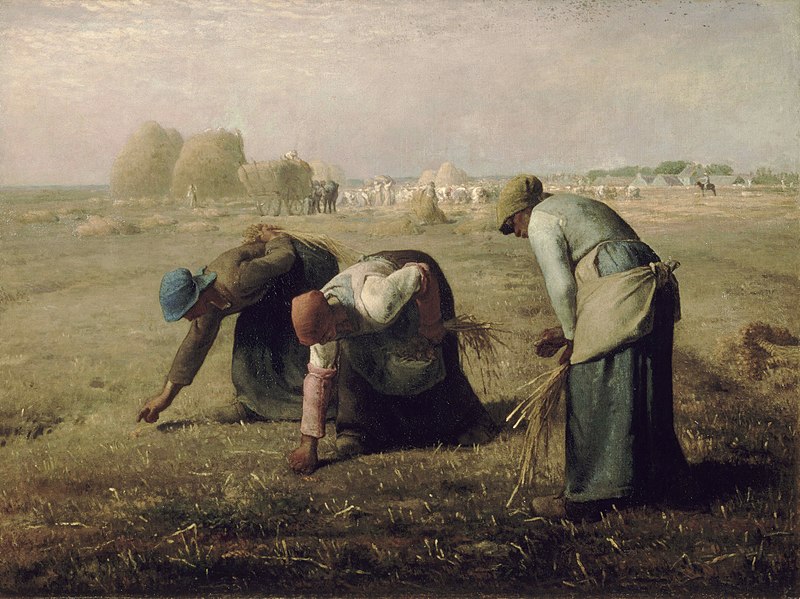 Jean-François Millet, Le spigolatrici, 1857