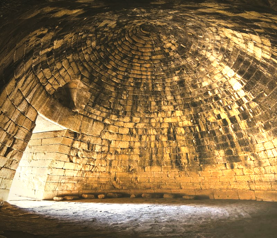 Tomba di Agamennone o Tesoro di Atreo, interno, 1500 - 1400 a.C