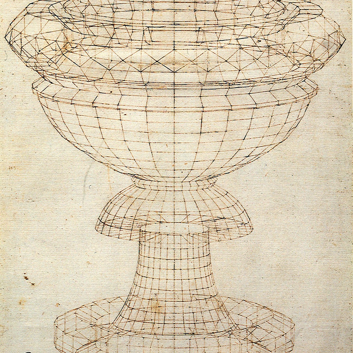 Paolo Uccello, Studio di vaso in prospettiva, XV sec.
