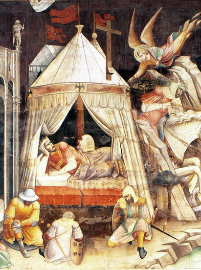 Agnolo Gaddi, Sogno di Costantino, 1392-1395