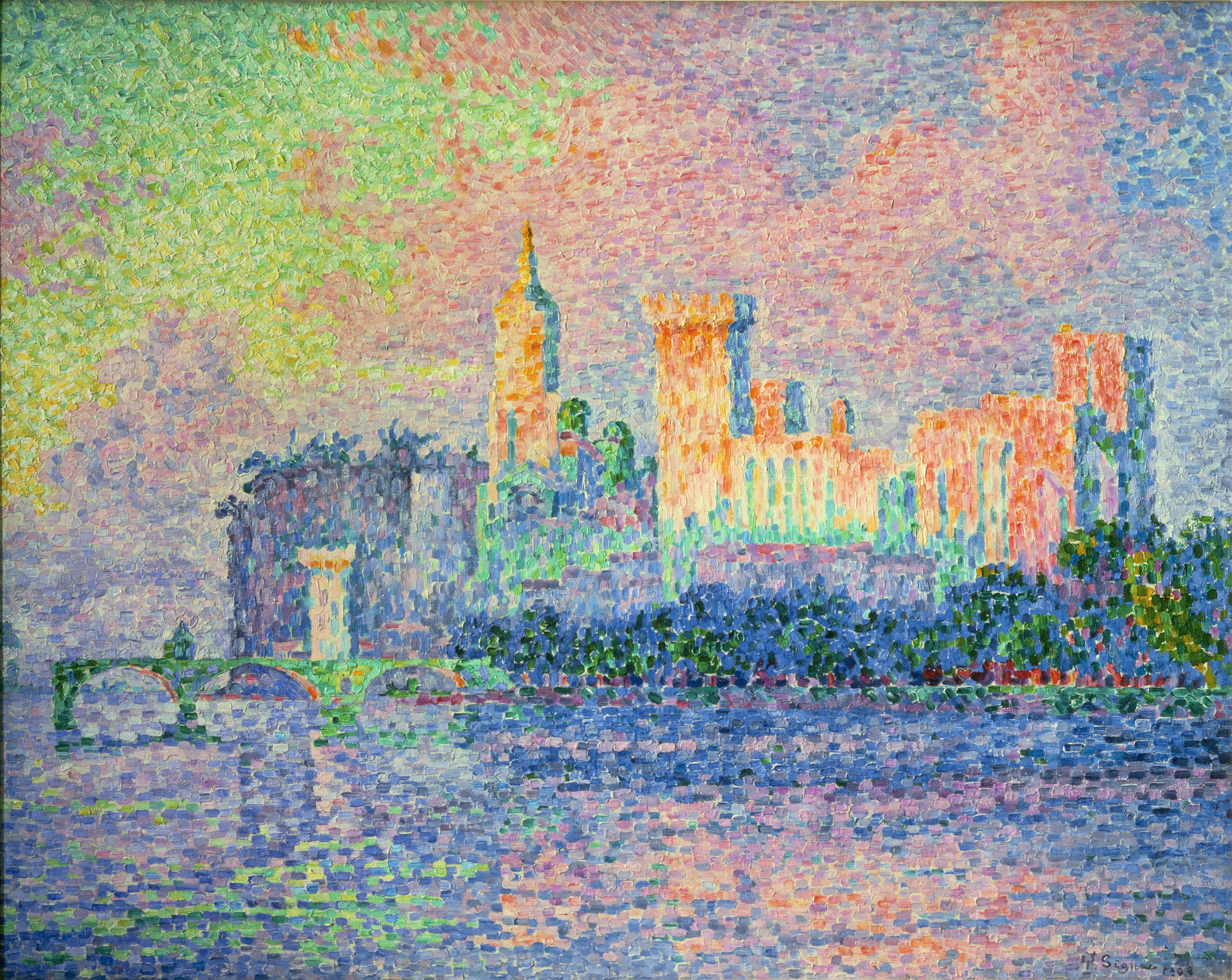 Paul Signac, Palazzo dei Papi ad Avignone, 1909