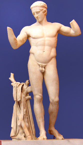 Policleto, Diadumeno, 420 a.C. (copia romana del I sec a.C.)