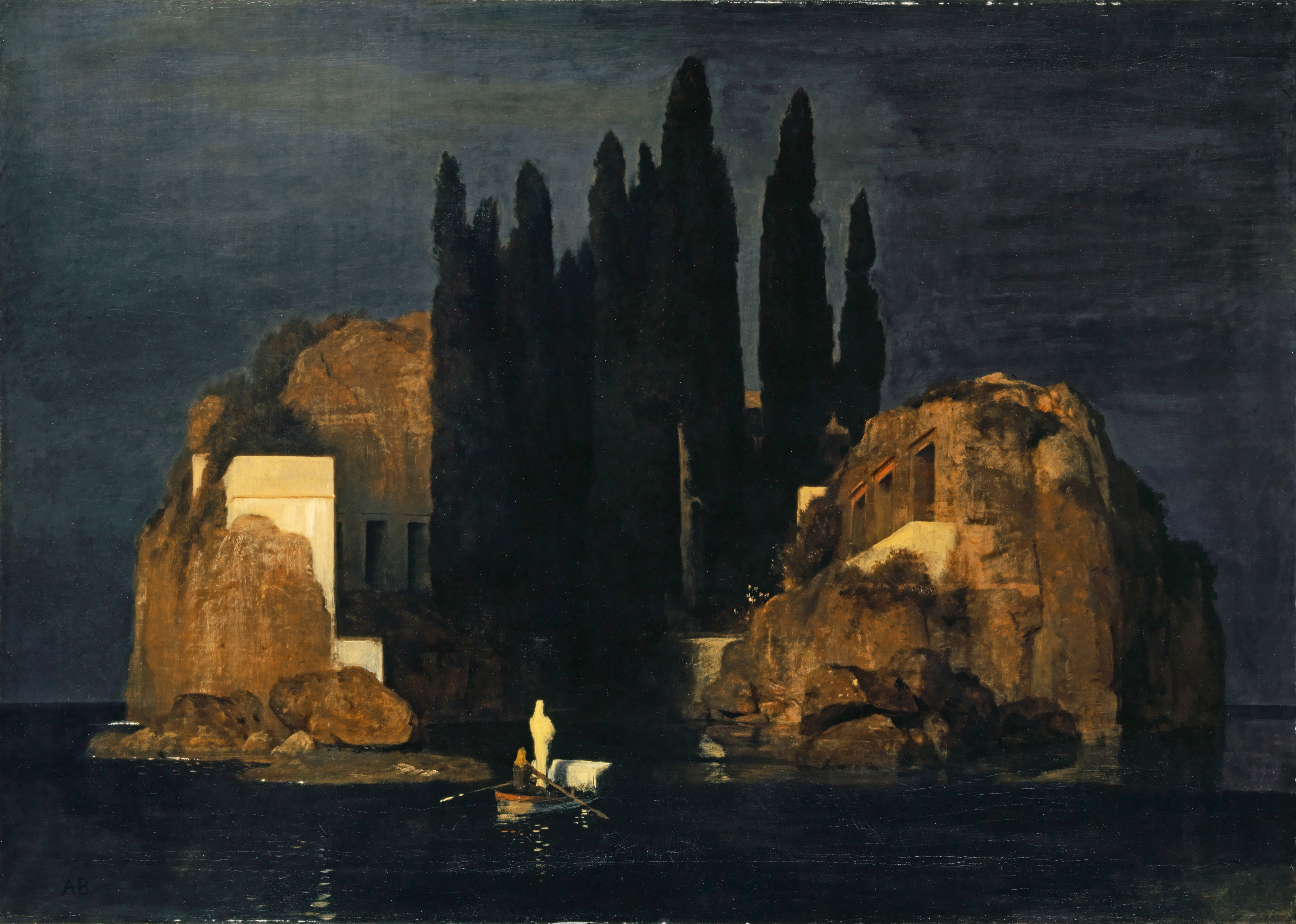 Arnold Böcklin, L'isola dei morti (prima versione), 1880-1886