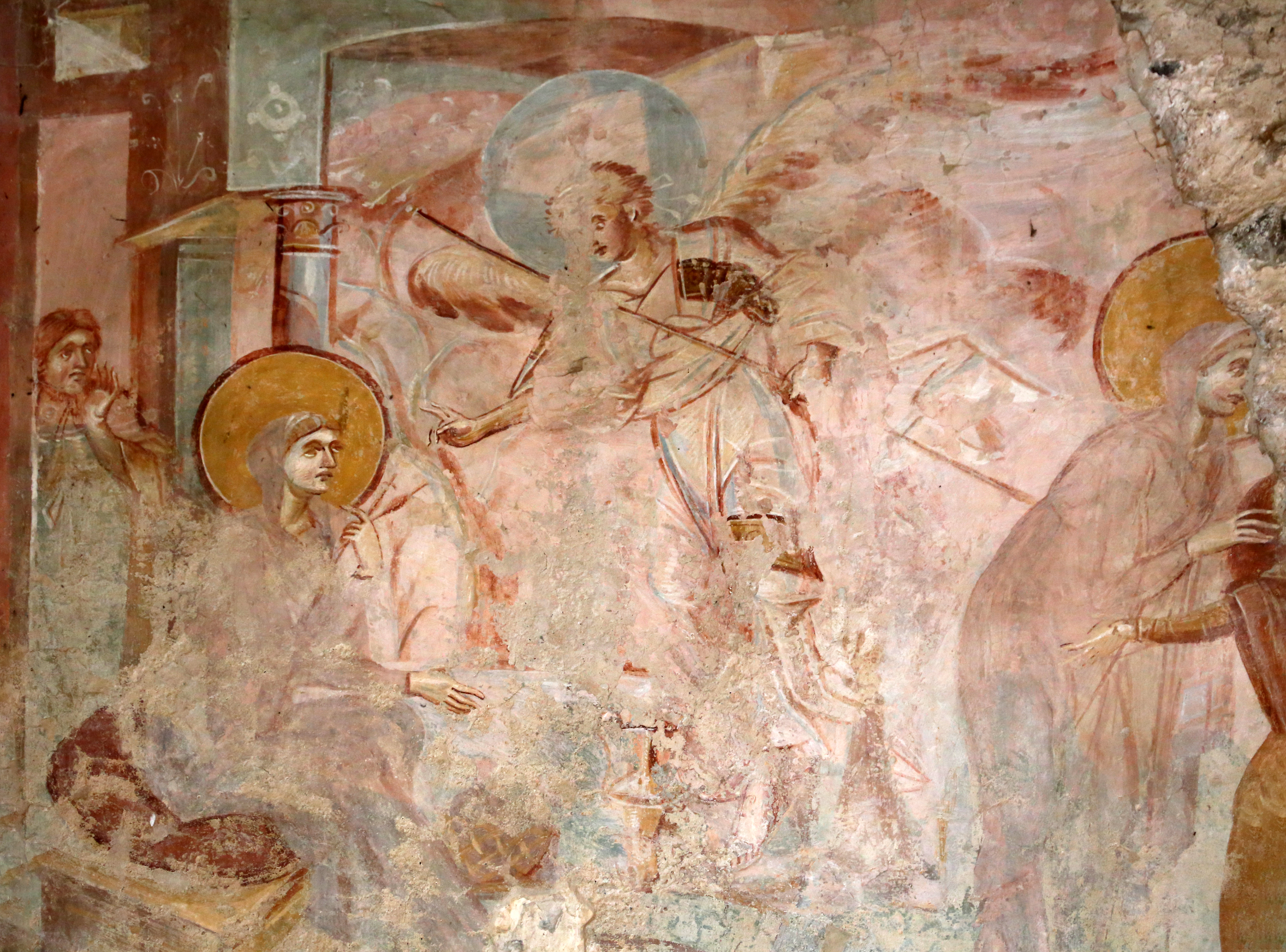 Maestro di Castelprio, Visitazione, tra l'850 e il 950 c.ca