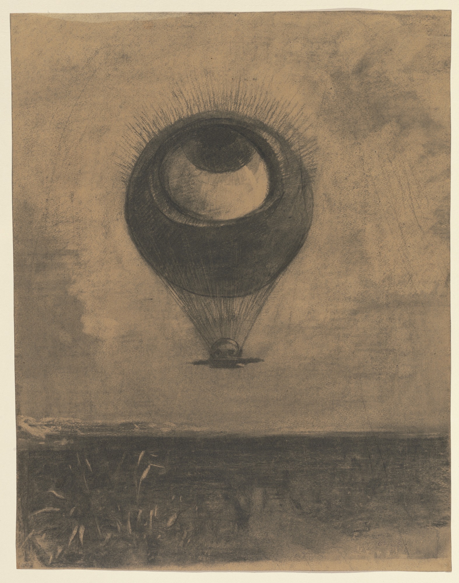 Odillon Redon, Il pallone occhio, 1878