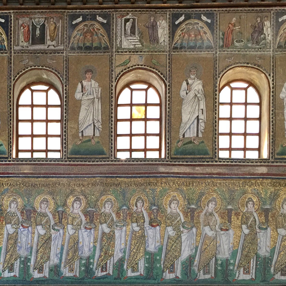 Santi e Profeti, Porto di Classe, Ravenna, Sante Vergini, Re Magi, Epifania di Maria e Gesù, 506 d.C.