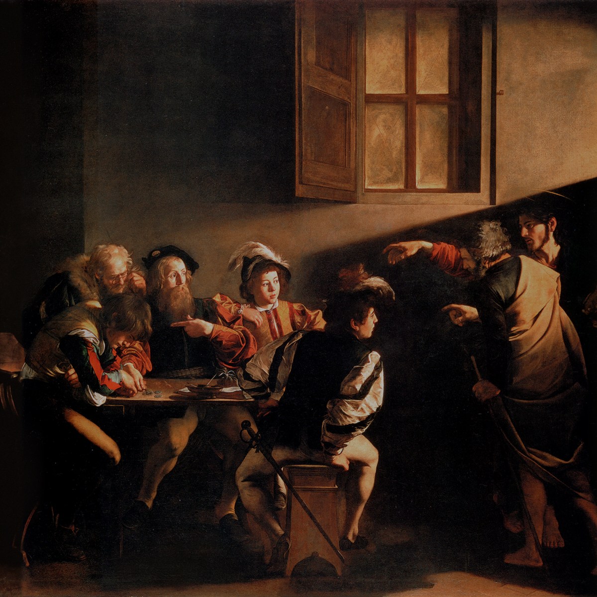 Caravaggio, Vocazione di San Matteo, 1599-1600