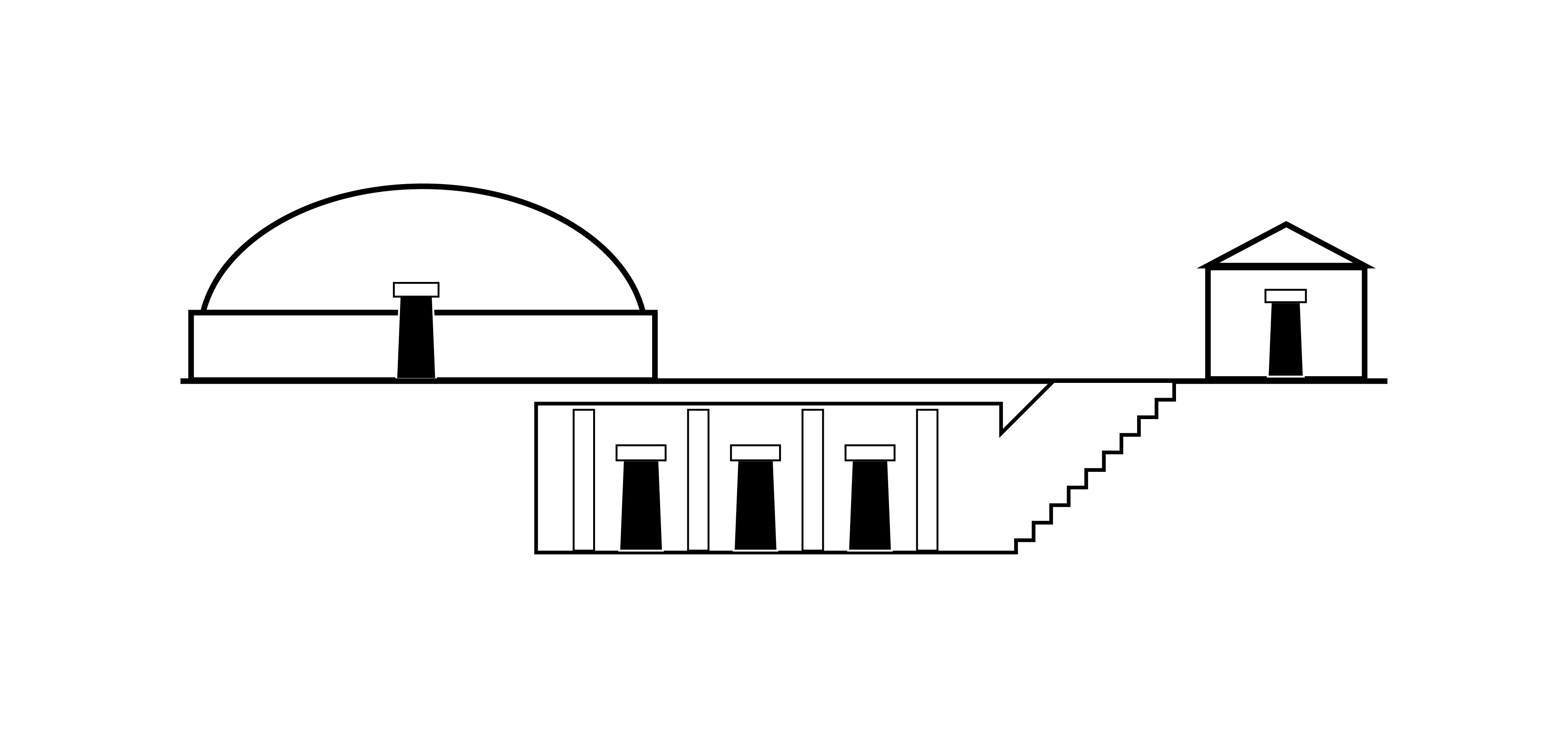Tomba a tumulo, camera ipogea, tomba a edicola