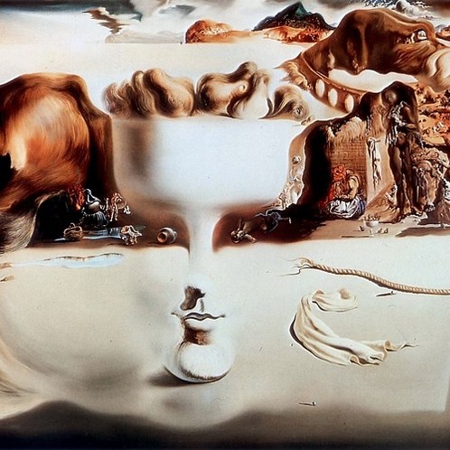 Salvador Dalì, Apparizione di un volto e di una fruttiera sulla spiaggia, 1938