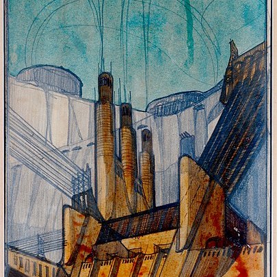 Antonio Sant'Elia, La centrale elettrica, 1914