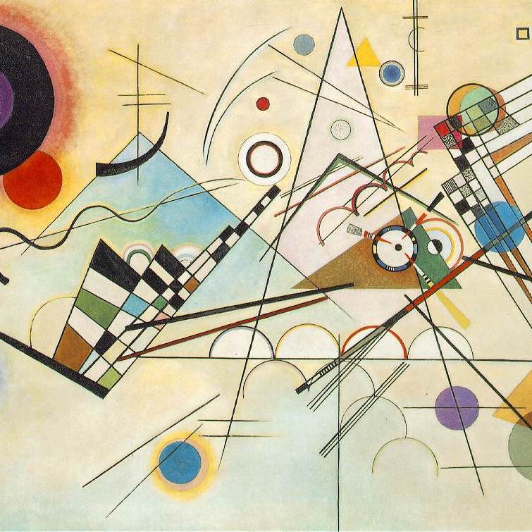 Vasilij Kandinskij, Composizione VIII, 1923 Olio su tela, 70x100 cm Solomon R. Guggenheim Museum, New York