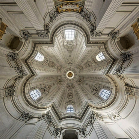 Francesco Borromini, Sant'Ivo alla Sapienza (interno del tiburio), 1642-1661