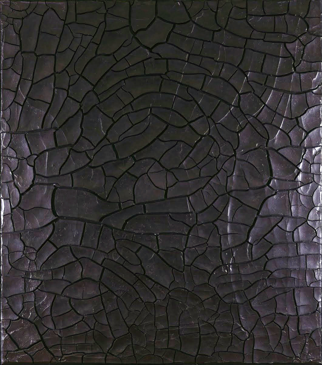 Alberto Burri, Nero Cretto G5, 1975