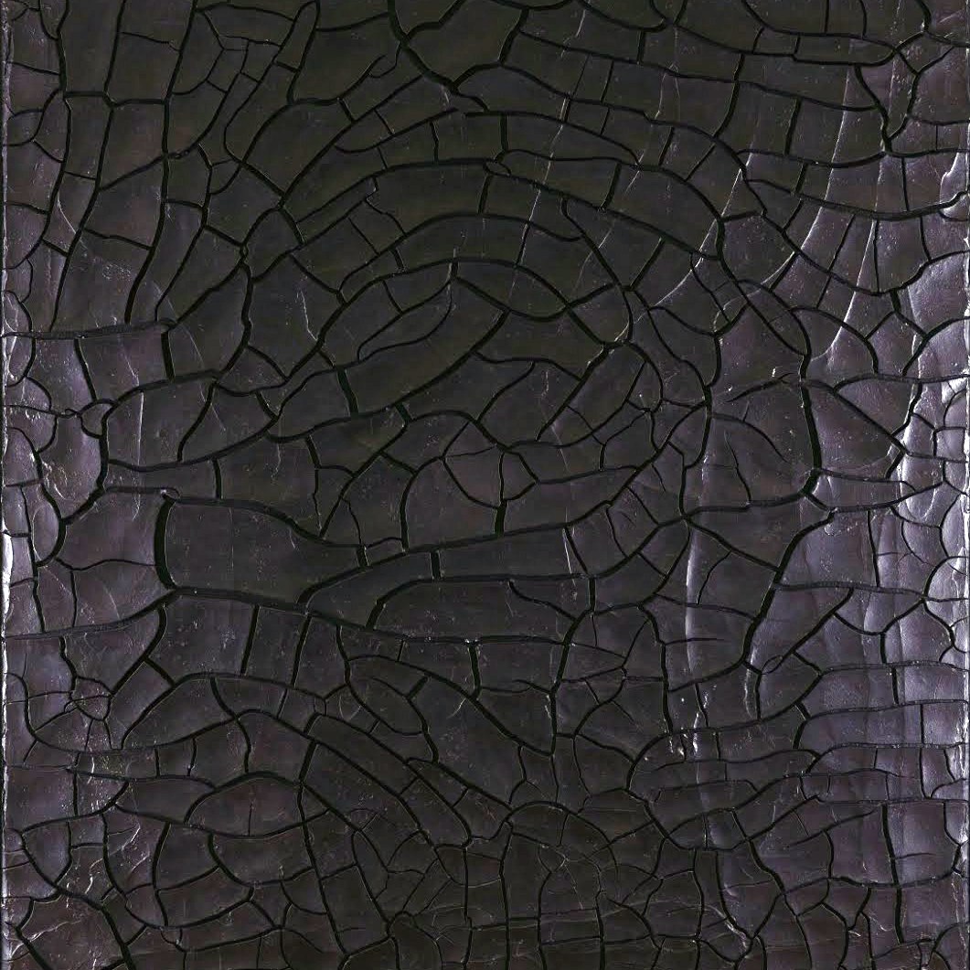 Alberto Burri, Nero Cretto G5, 1975