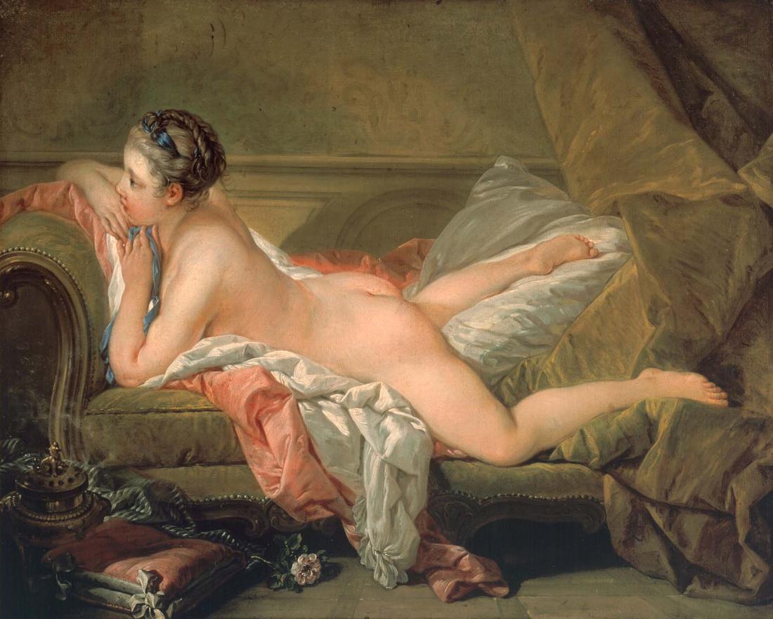 François Boucher, Marie-Louise O'Murphy de Boisfaily (Odalisca bionda), 1752