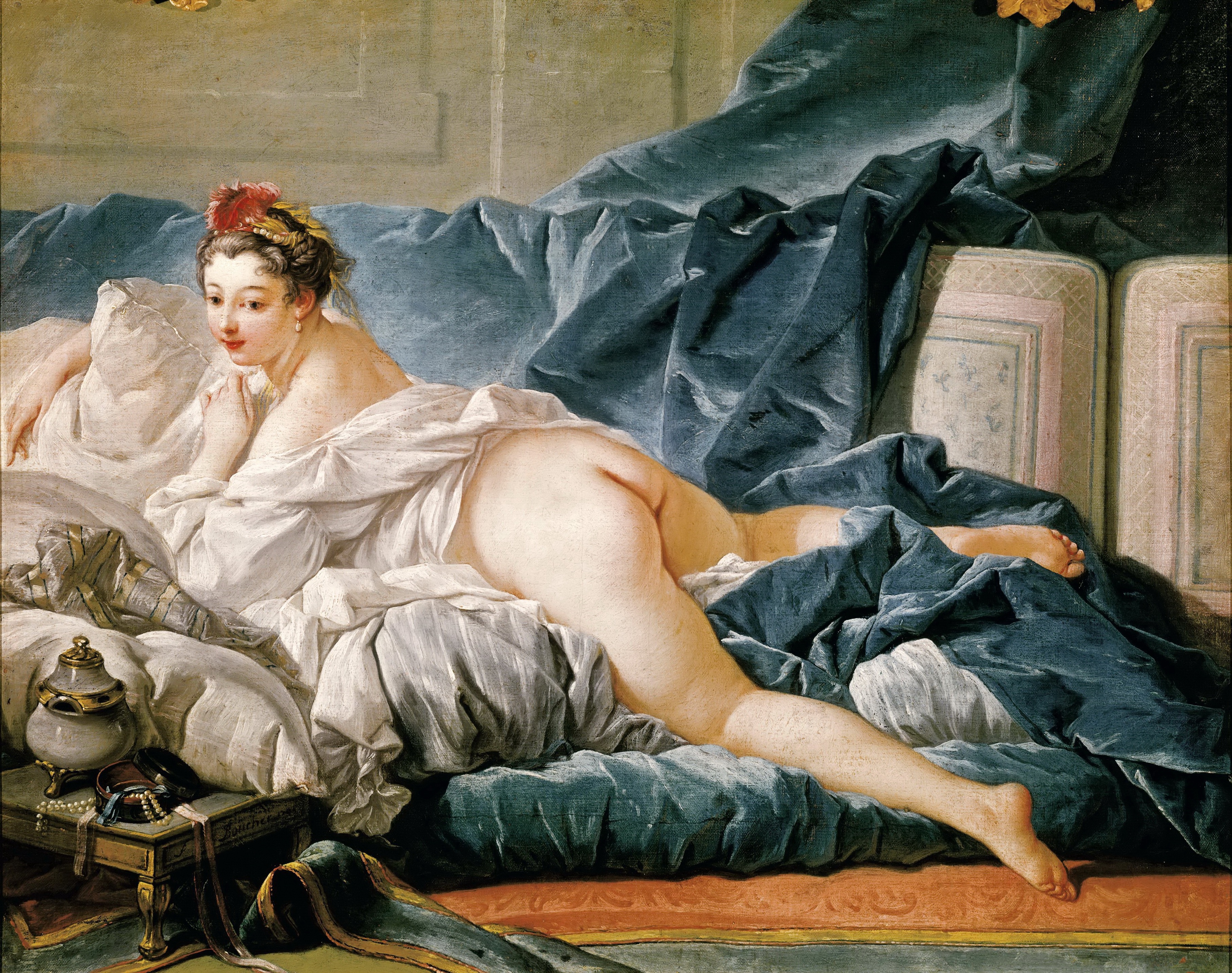 François Boucher, Odalisca bruna, 1745