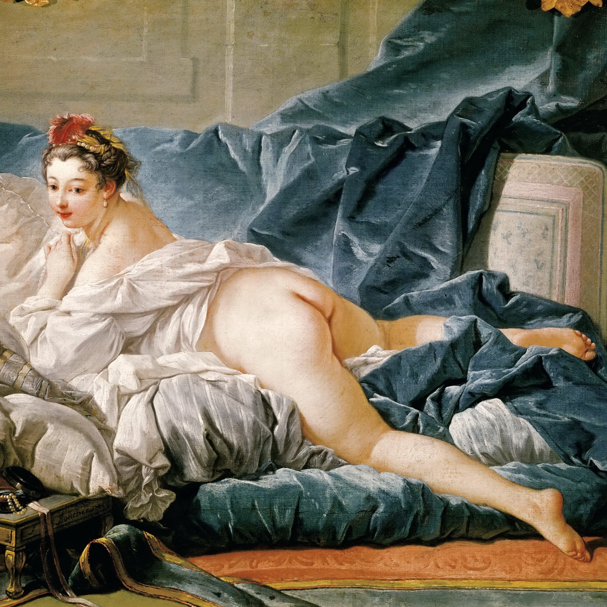 François Boucher, Odalisca bruna, 1745