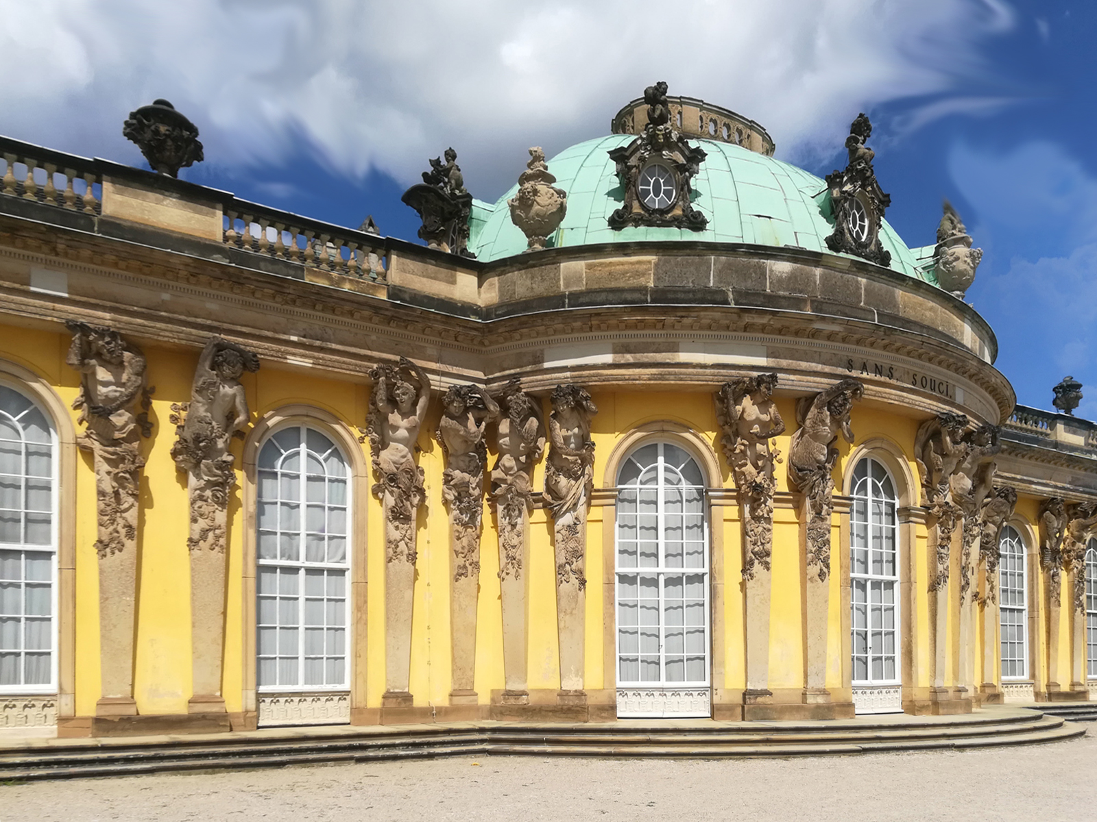 Georg Wenzeslaus von Knobelsdorff, Palazzo di Sanssouci , 1745