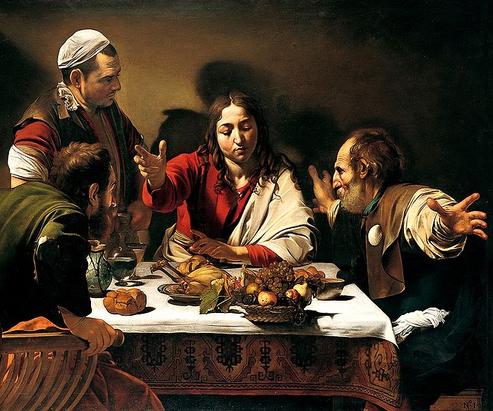 Caravaggio, Cena in Emmaus, 1601-1602