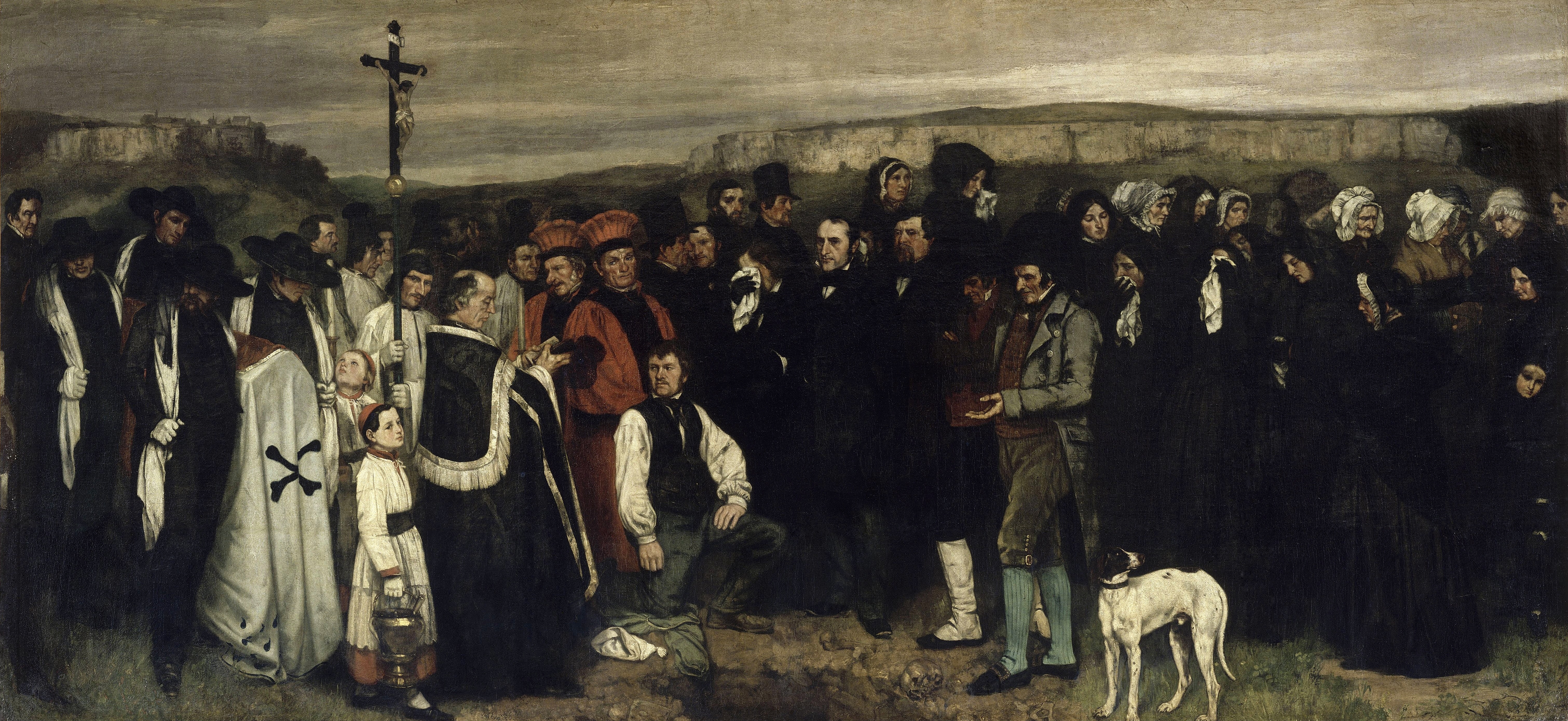 Gustave Courbet, I Funerali a Ornan, 1849-1850