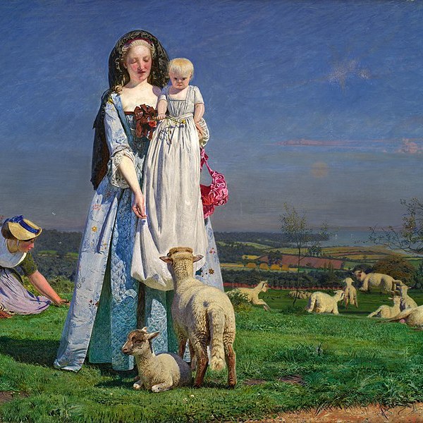Ford Madox Brown, Graziosi agnellini, 1852