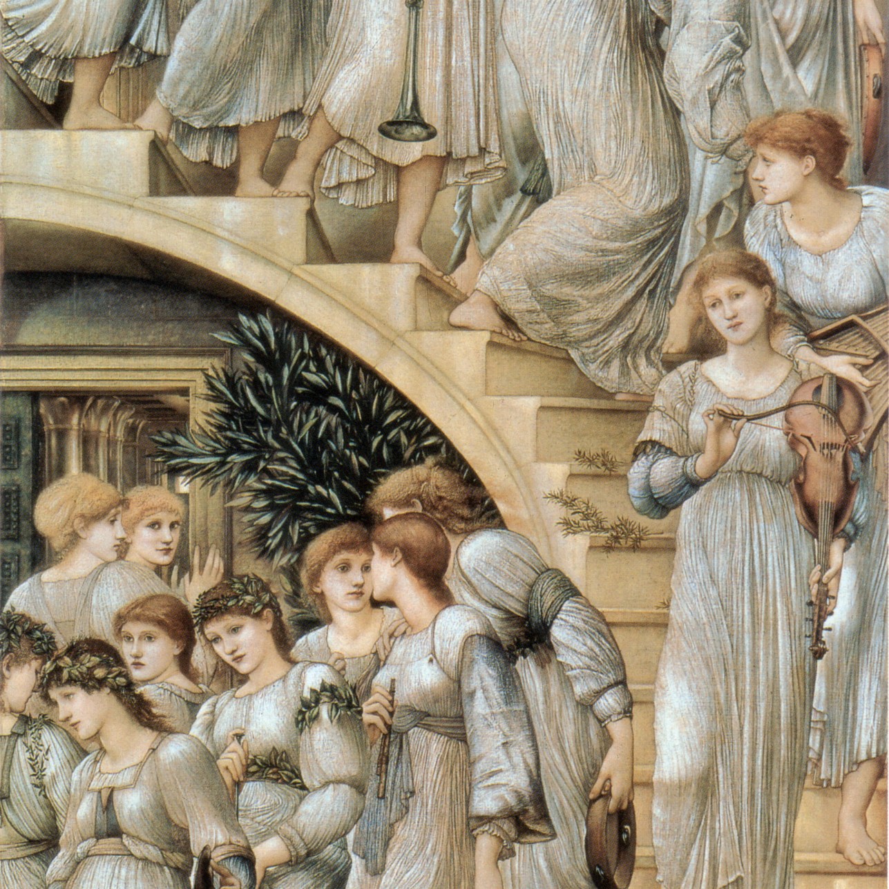 Edward Burne-Jones, La scala d'oro, 1880