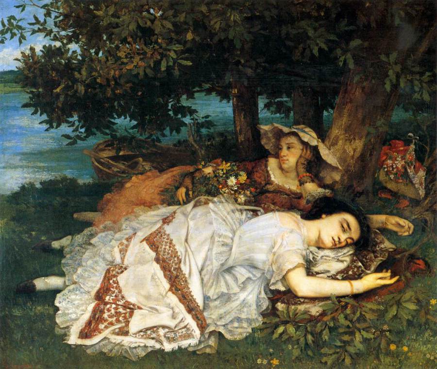Gustave Courbet, Fanciulle sulla riva della Senna, 1857