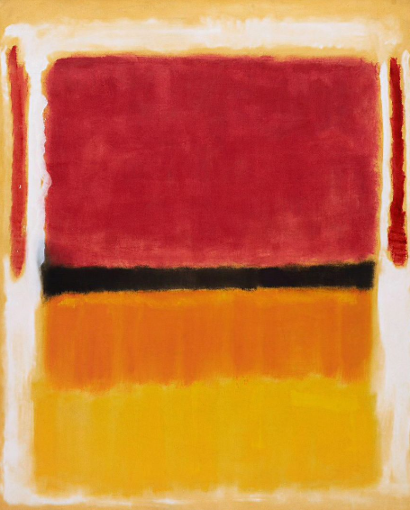 Mark Rothko, Violet, black, orange, yellow on white and red, 1946