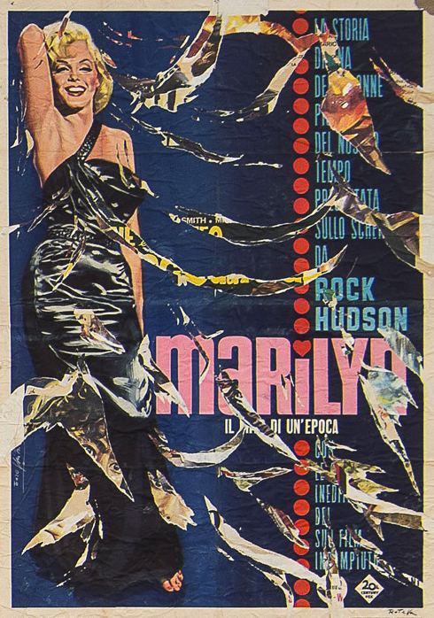 Mimmo Rotella, Marilyn Monroe, 1962