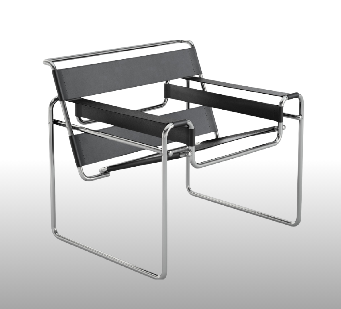Marcel Breuer, Poltona Vasilij (sedia B3), 1925